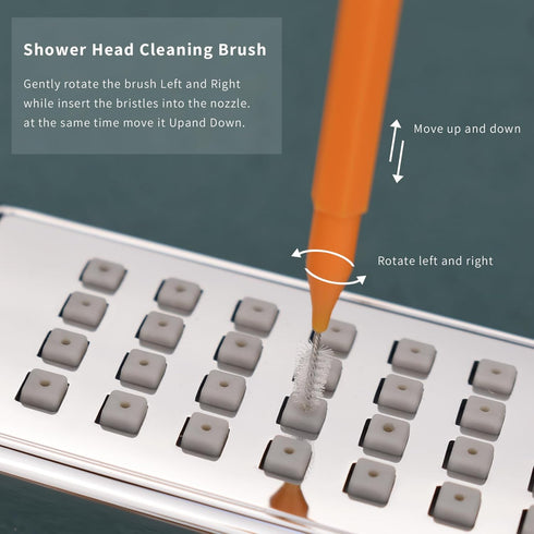 Shower Head Cleaning Brushes - Renew Showerhead, Anti-Clogging Tools for Small Hole Cleaning, Gaps, Crevice