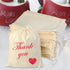 Tayfremn 100pcs Wedding(6 7.9 inches) Cotton Drawstring Bags, Reusable Muslin Bag Natural Cotton Bags with Drawstring