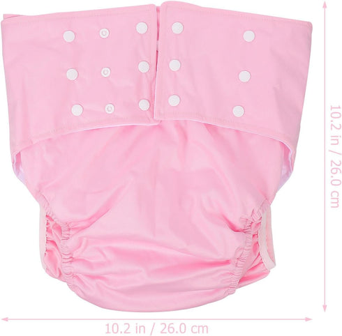 Leak-Proof Washable Adult Diaper Pants, Breathable Reusable Cloth Briefs for Elderly, Large Size Underwear