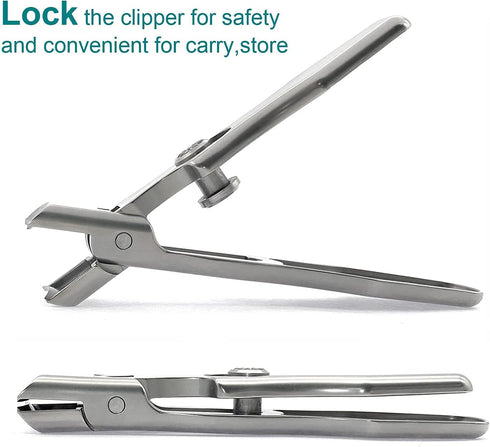 Nail Clippers for Men - Thick Nails, Large Wide Jaw Opening Long Handle Heavy Duty Ultra Sharp Toe Nail Clippers with