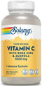 SOLARAY Vitamin C 1000mg with Rose HIPS & Acerola | 250 Ct | Two-Stage Timed-Release Immune Support & Antioxidant