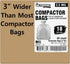 Ultrasac 18 Gallon Compactor Bags | 40 Pack with Ties | Heavy Duty 2.5 MIL | Compatible with Whirlpool