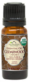 US Organic 100% Pure Cedarwood Essential Oil (Atlas) - USDA Certified Organic, Steam Distilled, 10 ml / .33 fl oz