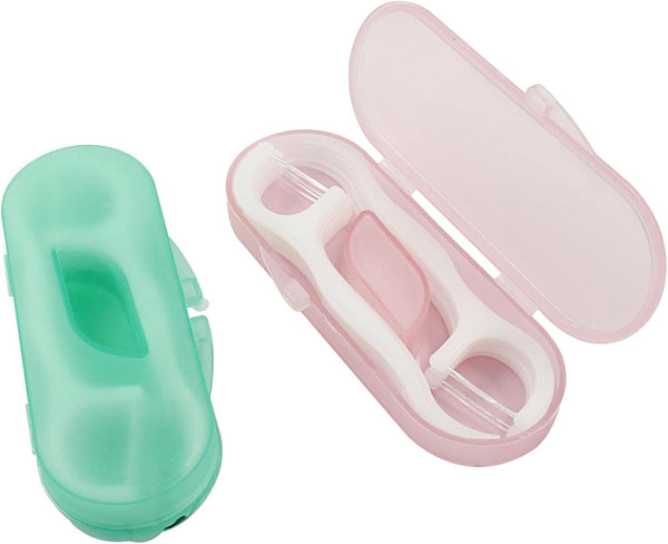 Travel Dental Floss Picks, Professional Teeth Cleaning Tool, 20 Pcs with 2 Storage Cases