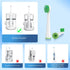 Replacement Toothbrush Heads for Water Pik Sonic Fusion, 5 Count with Covers for SF-01 / SF-02 / SF-03 / SF-04 (White)