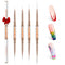 modelones Nail Art Brushes - Super Fine Thin Liner Brush Set Sizes 7/11/15/20mm for Nail Gel Polish Painting Designs