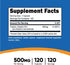 Nutricost Vitamin B1 (Thiamine) 500mg, 120 Capsules