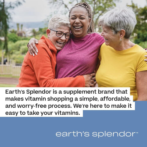 Earth's Splendor Women's Multivitamin, 120 Immune Support Tablets, Overall Wellness Support, Multimineral Supplements,