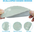 Rierdge 50 7 Inch Pieces Green Paper Plates Disposable Dinner Plates - Elegant & Sturdy Disposable Plates for Parties