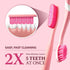 Intensive Whitening Toothbrush, Extra-Large for Adults, 9Mils High Strength Soft Bristle, Oral Care for Whitening
