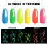 RARJSM Gel Nail Art Polish - Glow In The Dark Gel Liner Art Set, Luminous Painting Gel Polish for Nail Art, Bright