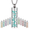 Essential Oil Necklace for Women, 316L Stainless Steel Aromatherapy Pendant Diffuser Jewelry Gift for Men Women