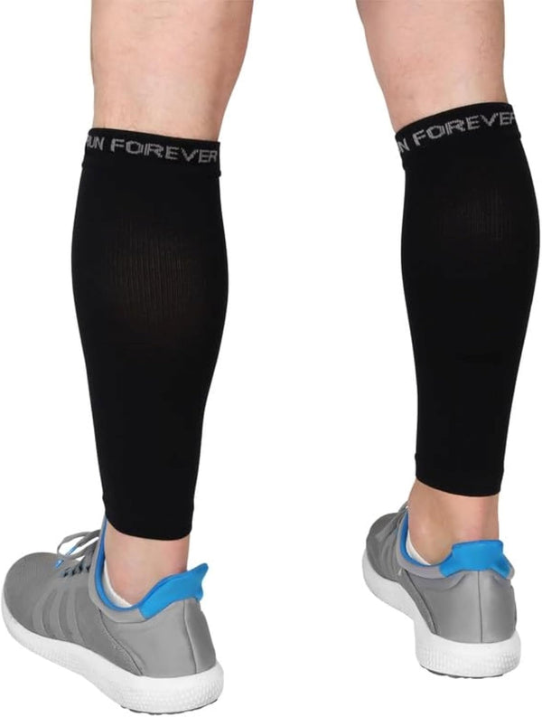 Calf Compression Sleeves for Pain Relief, Footless Leg Compression Socks for Runners and Shin Splints