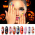 Kalolary 8 Boxes Halloween Nail Art Sequins, 3D Nail Art Decals Stickers for Pumpkin Witch Bat Manicure DIY Decoration