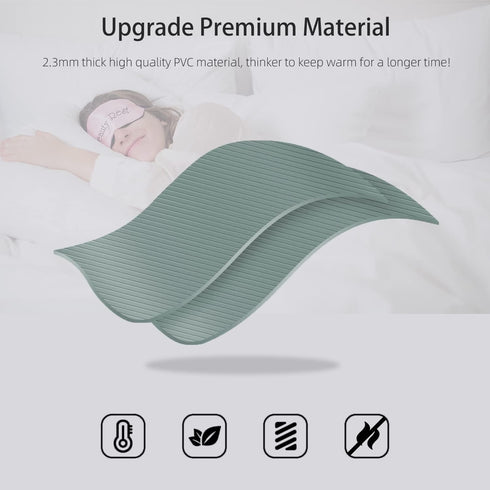 Hot Water Bottle with Classic Striped Cover, 2L Hot Water Bag for Menstrual Cramps, Neck and Shoulder Pain Relief, Hot and Cold Therapies, Hand Feet Warmer