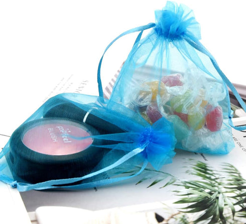 50pcs Organza Bags 3.54''x4.33'' (9x11cm) Satin Drawstring Pouch for Wedding Party Favor Gift, Jewelry, Watch Bags
