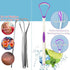 Tongue Scraper Cleaner, 100% BPA Free with Travel Handy Case for Adults and Kids, 4 Pack for Healthy Oral Care