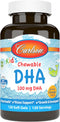 Carlson Kid's Chewable DHA, 100 mg DHA, Brain Health, 120 Chewable Softgels