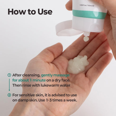 MOTHER MADE LHA Green Tea Exfoliating Aqua Peel Gel, Gentle Facial Exfoliant, Vegan Korean Skincare (100ml)