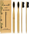 Super Hard Toothbrush Bamboo Toothbrush with Large Brush Head, Manual Hard Bristles Pack of 4
