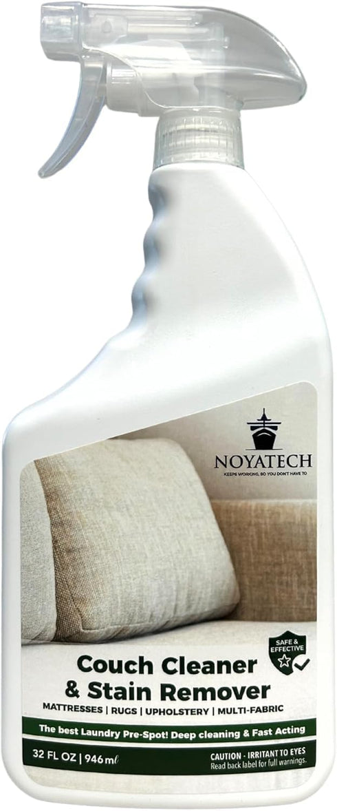 Couch Cleaner and Stain Remover for All Fabrics - Safe for Kids and Pets, Works in Cleaning Machines