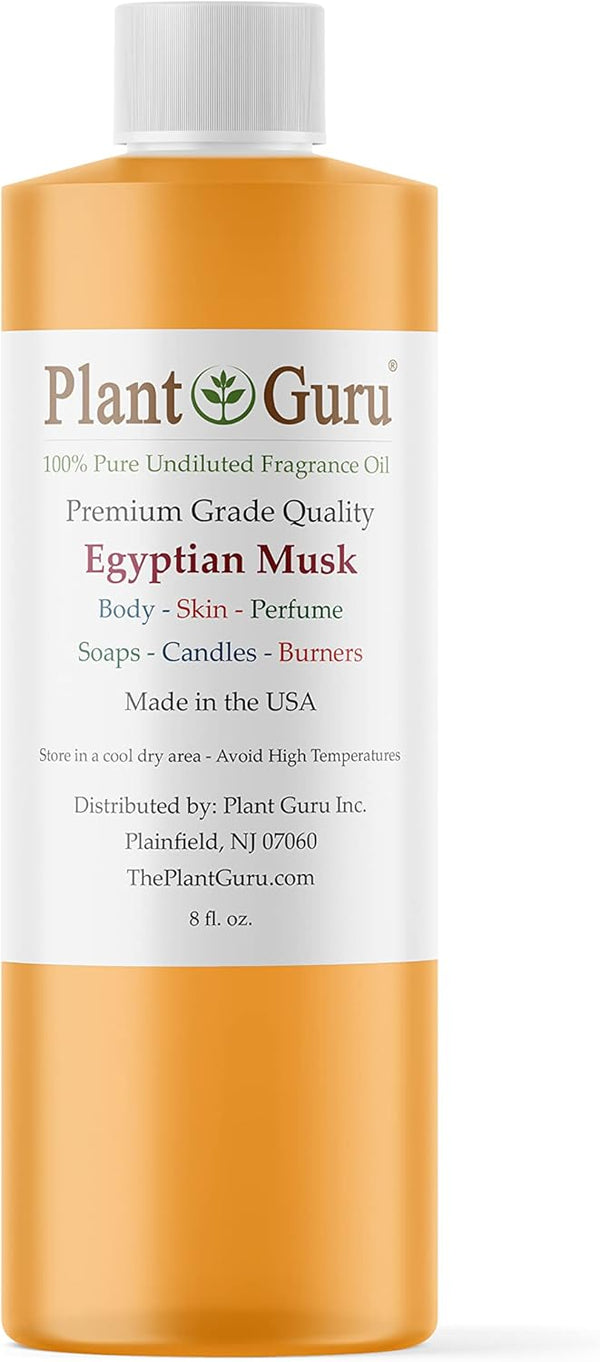 Egyptian Musk Fragrance Oil 8 fl. oz. Scented Oil for Candles, DIY Soap Making, Bath Bombs, Body Butters, Aromatherapy.
