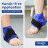 NEWGO Ankle Ice Pack Wrap for Swelling, Reusable Cold Pack for Ankle Injuries, Hot Cold Therapy, Blue