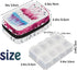 QsirBC 7 Watercolor Flamingo Daily Pill Organizer Travel Medicine Container Holder Bag Weekly Pills Case Box Day