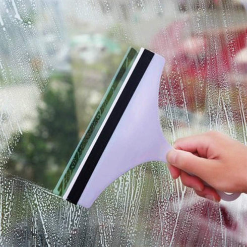 Squeegee for Shower Glass Door, Glass Cleaner Window Wiper Floor Tile Washing Car Blade Brush Cleaning Tool