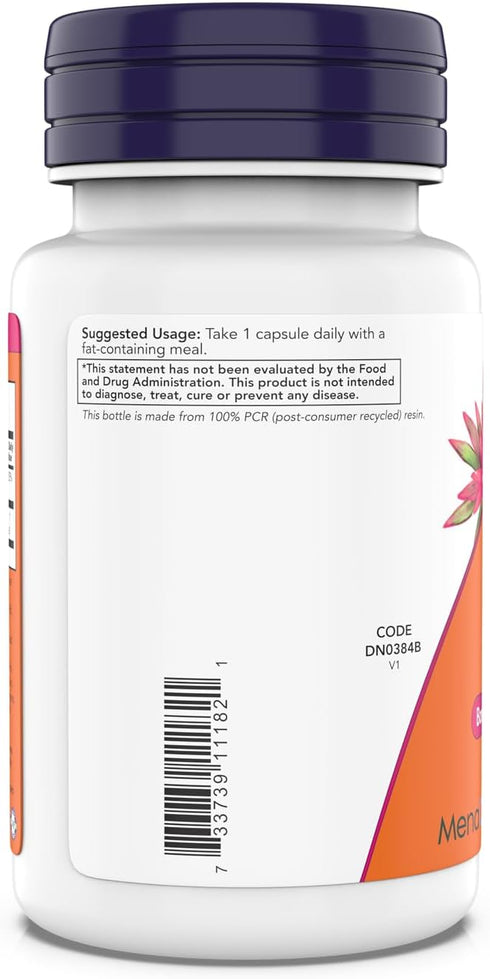 NOW Supplements Mega D-3 & MK-7 5000 IU / 180 mcg, Vitamins K-3 & K-2, Bone & Cardiovascular Support*, 180 Capsules