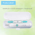 2 Pcs Electric Toothbrush Travel Case - Portable Holder for Oral-B Pro and Other Electric Toothbrush Set (Blue&White)
