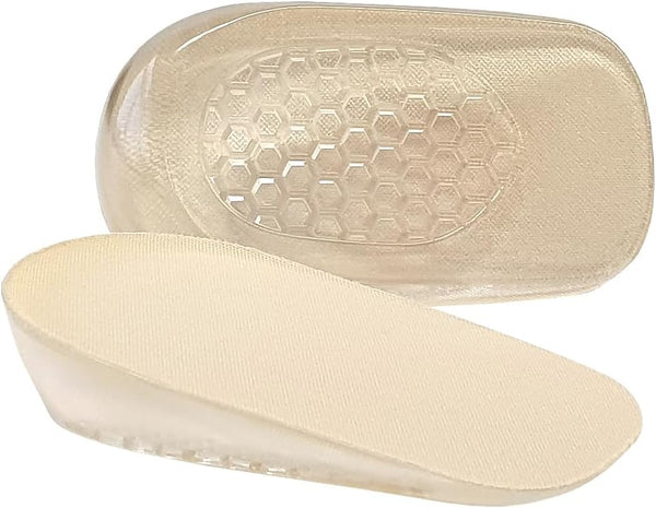 Premium Heel Cushions for Pain Relief & Shoe Comfort, Gel Inserts for Women and Men, Large, Beige
