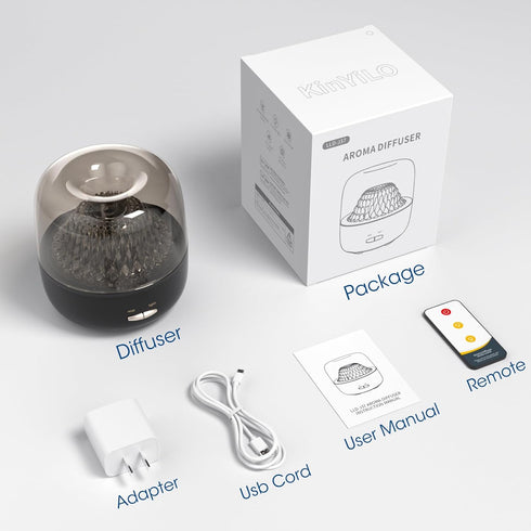 Small Essential Oil Diffuser for Home, Stylish Volcano Mountain View & Colorful Lighting, Aromatherapy Aroma Diffusers