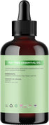 Pure Tea Tree Oil for Hair, Skin, and Nails - 100% Pure Essential Oil with Dropper for Aromatherapy - 4 Fl Oz