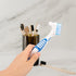 Healeved 2 Sets Denture with Toothbrush Cases, Small Double-Side Assorted Color Denture Cleaning