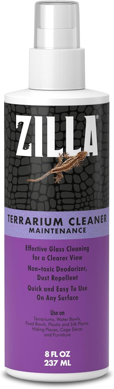 Zilla Terrarium Cleaner, For Glass, Acrylic, Hard Surfaces and More, Anti-Static Dust