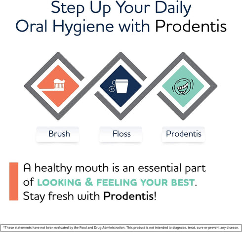 BioGaia Prodentis | Dental Probiotics for Teeth and Gums | Promotes Good Oral Health & Gut Health Too | Oral Probiotics | 30 Apple-Flavored Lozenges | 1-Pack