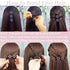 Sparkling Crystal Stone Braided Hair Clover Clips - 8 Pcs Hair Accessories for Thick and Thin Hair Styling