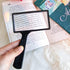 Large Handheld Magnifying Glass, 5X Magnification, 4x2 inches, Scratch Resistant Glass Lens for Seniors Reading,