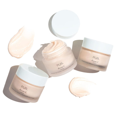 PÜR Beauty Rescue C Brightening Vitamin C & Peptide Eye Cream, 0.5 oz with Vitamin C, Caffeine, and Peptide