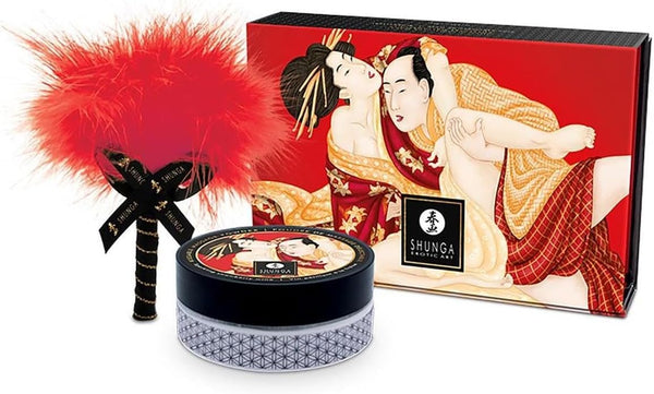 Shunga Kissable Massage Powder Sparkling Strawberry Wine Multicolor One Size