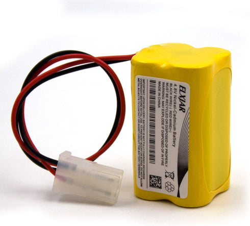 elxjar (2-Pack) 4.8V 800mAh Ni-CD AA Battery Pack Replacement for Energizer N20AE015A CUSTOM-222 NIC0905 OSA146 Prescolite EDCNRB Exit Sign Emergency Light