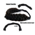 TOECWEGR Classic Braided Headband, Synthetic Hair Wide Strands Wig Band for Women Beauty Accessory
