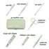Manicure Set for Men Women, Nail Clipper Set with Portable Travel Case, Grooming Kit Gift for Family Friends (Green)