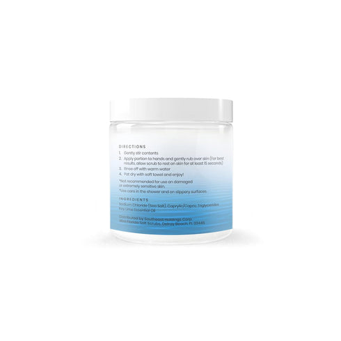 Sea Salt Body Scrub by Florida Suncare - Ocean Salt Polish with Marine Algae, 12.1 oz