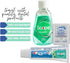 Dental Travel Kit, Travel Toothbrush, Toothpaste, Mouthwash and Floss in Reusable Zipper Pouch