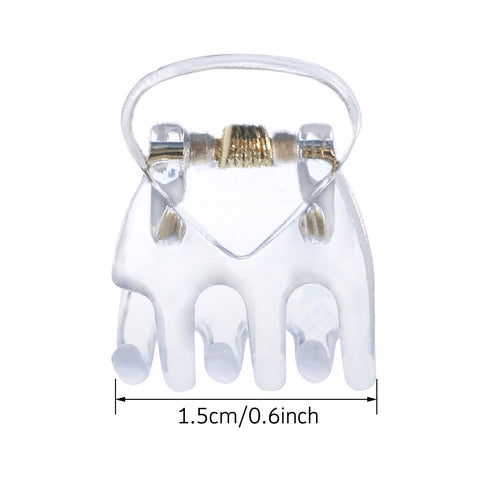 Hotop 24 Pcs Small Mini Hair Claw Clips for Girls and Women, Non-Slip Plastic Tiny Jaw Clips