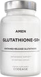 Amen Glutathione-SR+ Advanced Sustained-Release Supplement, 2-Month Supply, Reduced L-Glutathione, 60 Capsules