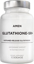 Amen Glutathione-SR+ Advanced Sustained-Release Supplement, 2-Month Supply, Reduced L-Glutathione, 60 Capsules