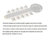 200pcs Clear Orthodontic Rotation Wedges Elastic Rubber Bands Ligature Rotary Torsion Pad